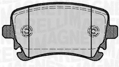 MAGNETI MARELLI 363916060602 -  Комплект тормозных колодок, дисковый тормоз